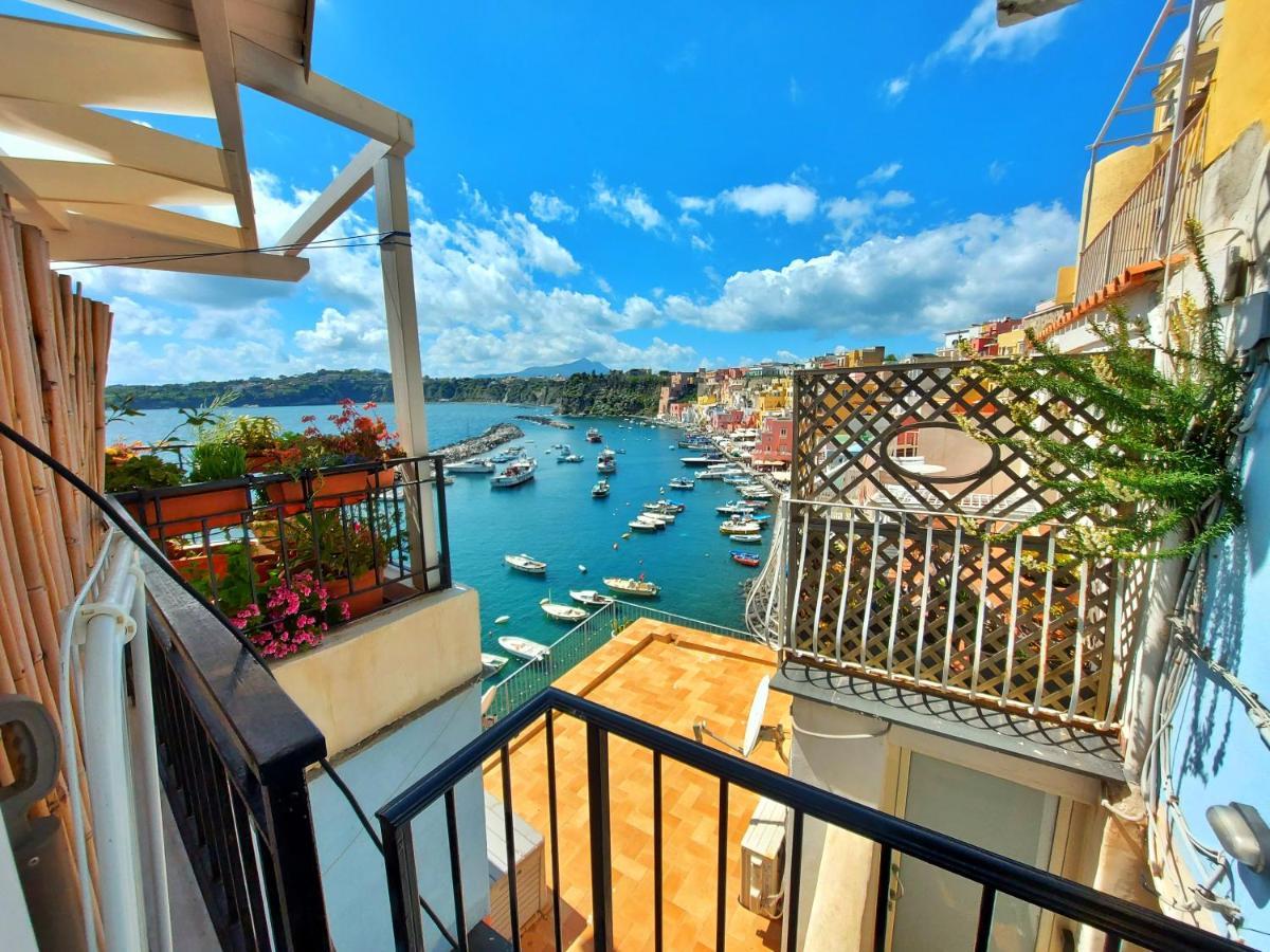 Monolocale Azzurro Procida Exterior foto